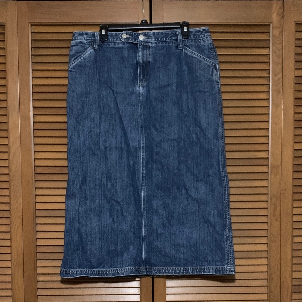Eddie Bauer Jean Maxi Skirt Denim 16